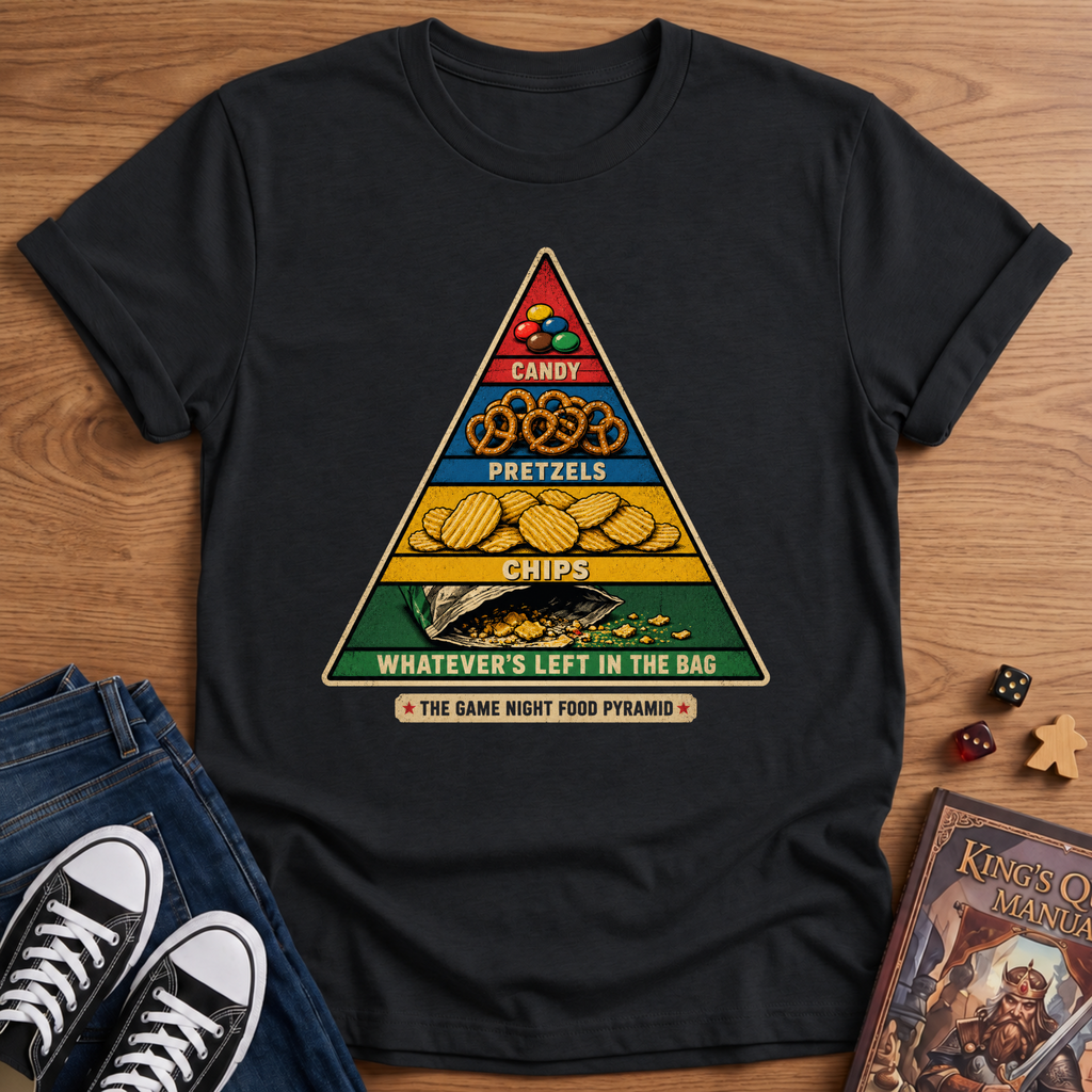Game Night Food Pyramid T-Shirt