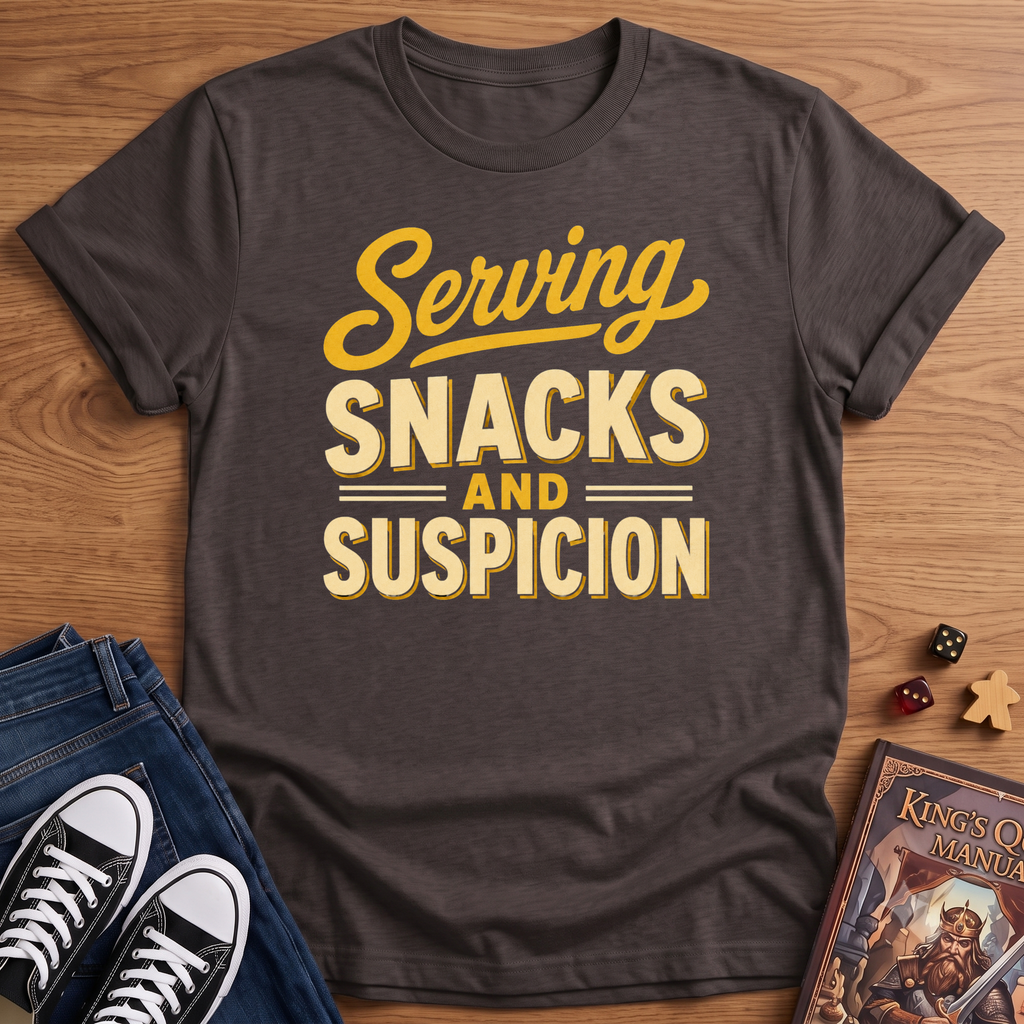 Serving Snacks & Suspicion T-Shirt
