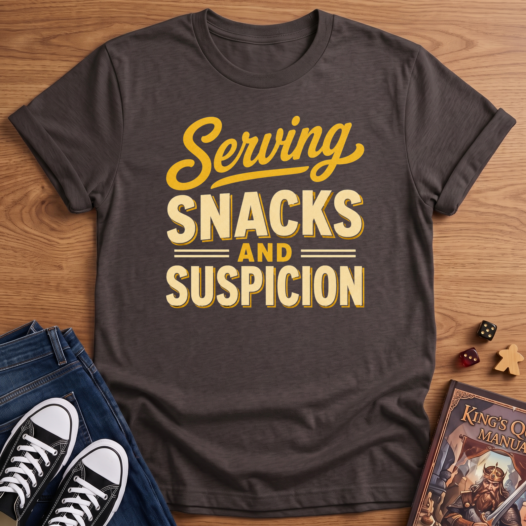 Serving Snacks & Suspicion T-Shirt