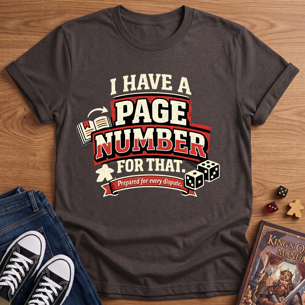 Page Number T-Shirt