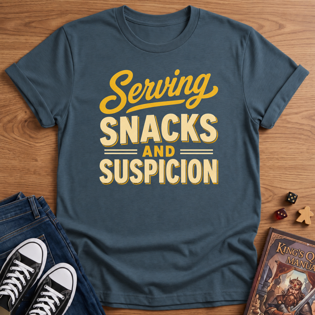 Serving Snacks & Suspicion T-Shirt