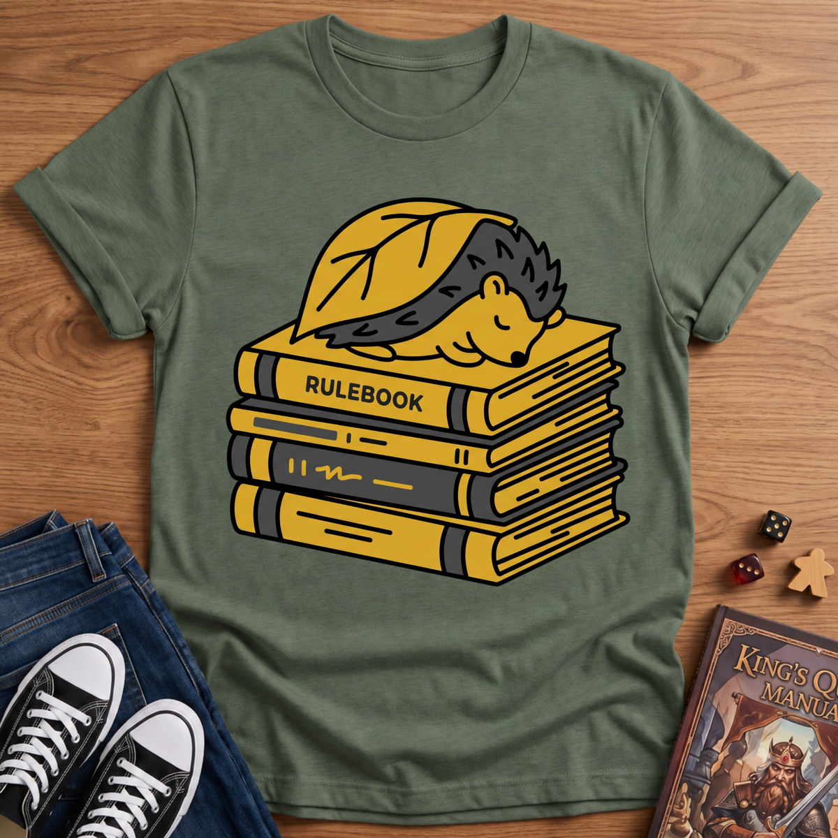 RR Sleeping On The Books T-Shirt