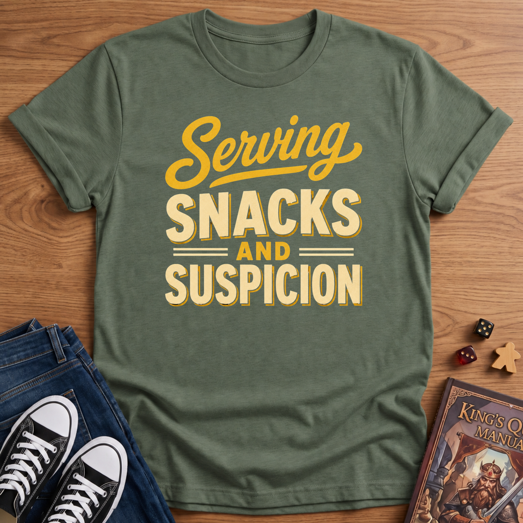 Serving Snacks & Suspicion T-Shirt