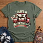 Page Number T-Shirt