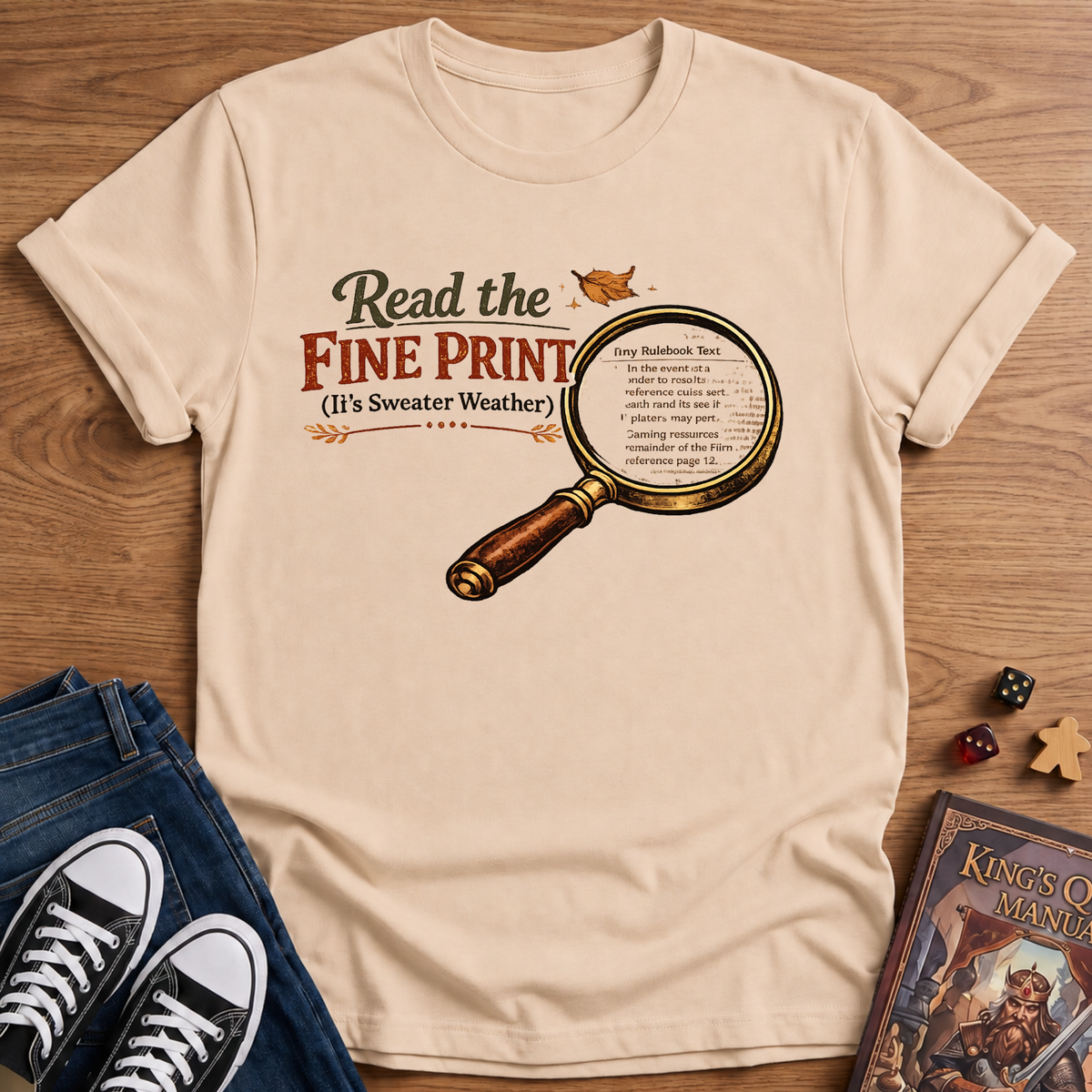 RR Reading The Fine Print T-Shirt