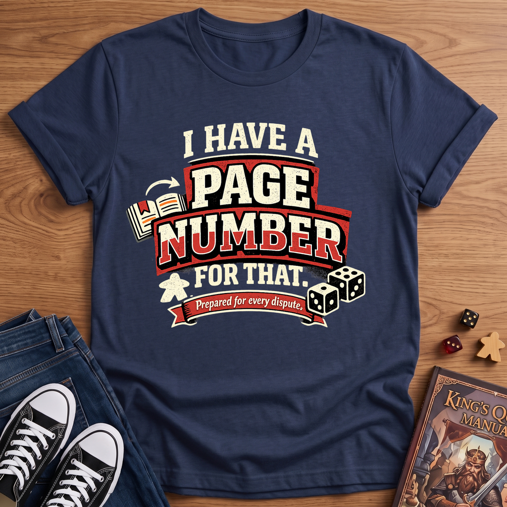 Page Number T-Shirt
