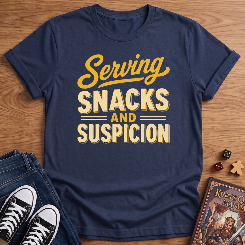 Serving Snacks & Suspicion T-Shirt