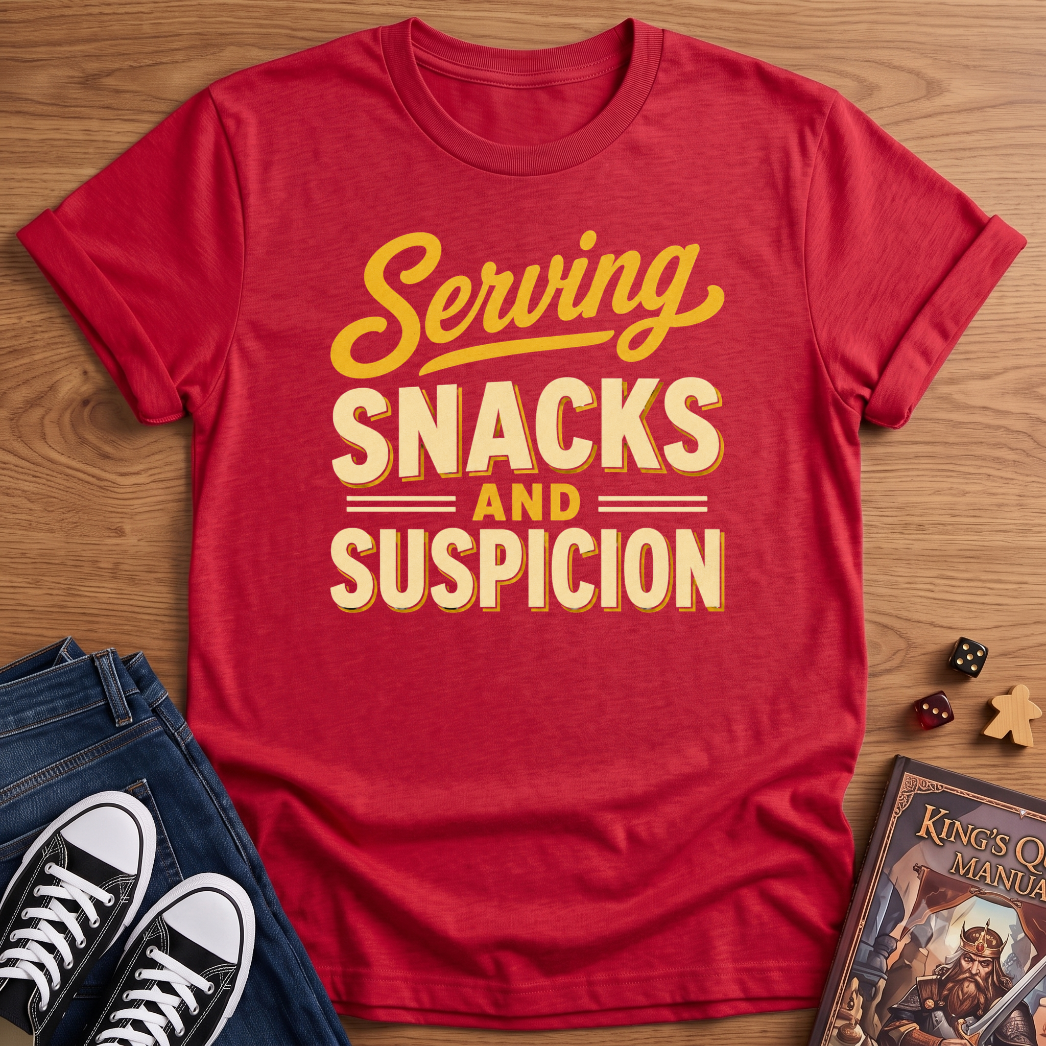 Serving Snacks & Suspicion T-Shirt
