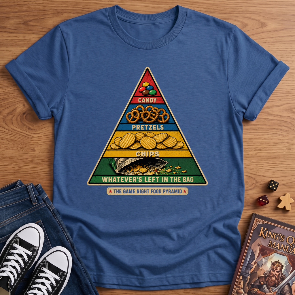 Game Night Food Pyramid T-Shirt